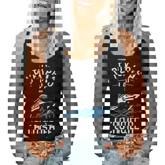 J'peux Pas J'ai Croisière Bateau Voyage En Mer Avec Col En V Women Tank Top - Cadeauxyz
