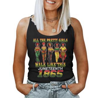 Junenth 1865 Celebrate Freedom Celebrating Black Women Women Tank Top - Seseable