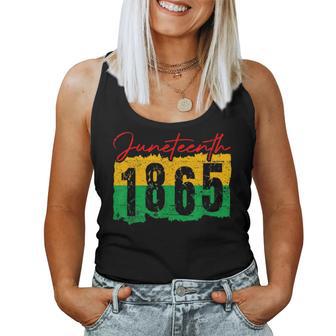 Junenth 1865 Emancipation Day Afican American Black Women Women Tank Top - Monsterry