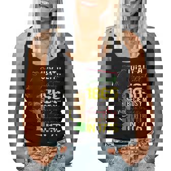 Junenth 1865 Freedom Day Ancestors Not Free In 1776 Women Women Tank Top - Seseable