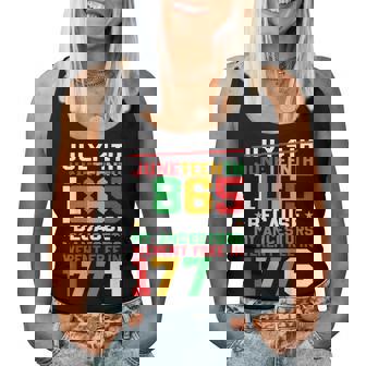 Junenth Celebrate Freedom 1865 African American Women Women Tank Top - Seseable