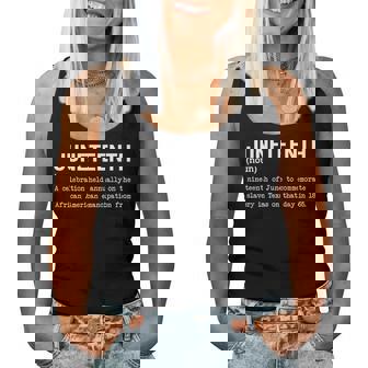 Junenth Definition Black African American Women Women Tank Top | Mazezy