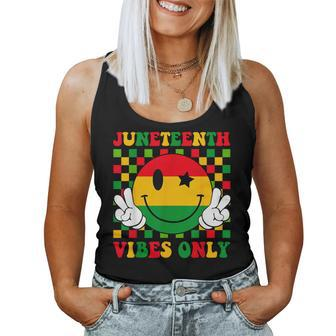 Junenth Vibes Only 1865 African Smile Face Girls Women Tank Top - Seseable