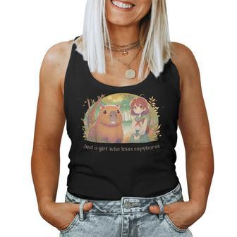 Just A Girl Who Loves Capybaras Women Tank Top - Monsterry AU
