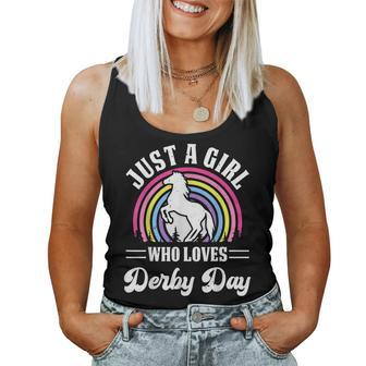Just A Girl Who Loves Derby Day Derby Day 2024 Girl Women Tank Top - Seseable