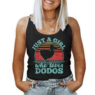 Just A Girl Who Loves Dodos Vintage 80S Style Women Women Tank Top - Monsterry AU