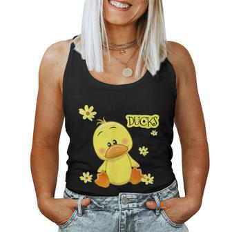 Just A Girl Who Loves Ducks Women Tank Top - Seseable