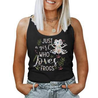 Just A Girl Who Loves Frogs Women Tank Top - Thegiftio UK