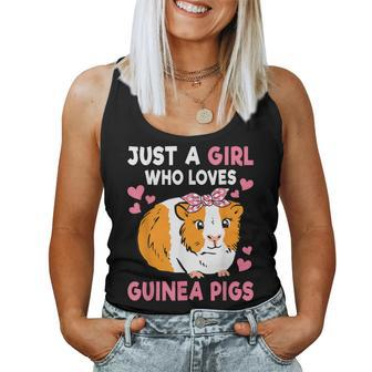 Just A Girl Who Loves Guinea Pigs Cute Guinea Pig Lover Women Tank Top - Seseable