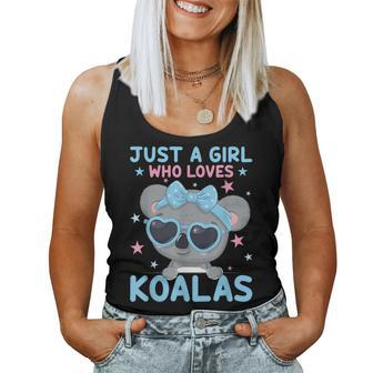Just A Girl Who Loves Koalas Bear Koala Women Tank Top - Thegiftio UK