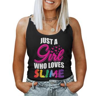 Just A Girl Who Loves Slime For Girls Women Tank Top - Monsterry CA