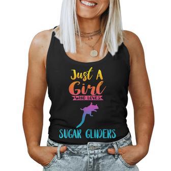 Just A Girl Who Loves Sugar Gliders Sugar Gliders Women Tank Top - Monsterry CA