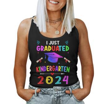 I Just Graduated Kindergarten Graduation 2024 Boys Girls Women Tank Top - Seseable