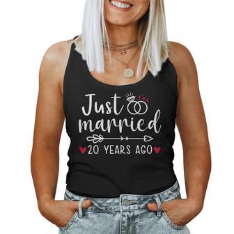 Just Married Couples Husband Wife 20Th Anniversary Women Tank Top | Seseable CA