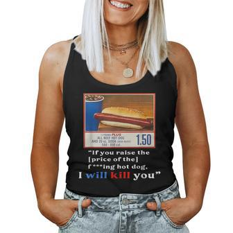 Keep Hot Dogs $150 For Hot Dog Lover Hotdog Meme Women Tank Top | Mazezy