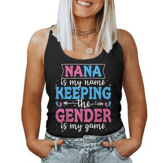 Keeper Of The Gender Nana Baby Announcement Family Party Women Tank Top - Seseable