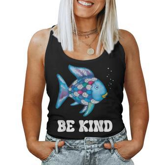 Be Kind Rainbow Fish Teacher Life Teaching Back To School Women Tank Top | Mazezy UK