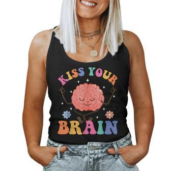 Kiss Your Brain Sped Teacher Appreciation Back To School Kid Women Tank Top - Monsterry CA