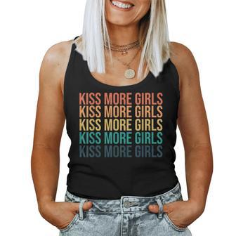 Kiss More Girls Gay Lesbian Pride Lgbt Rainbow Feminist Women Tank Top - Monsterry DE
