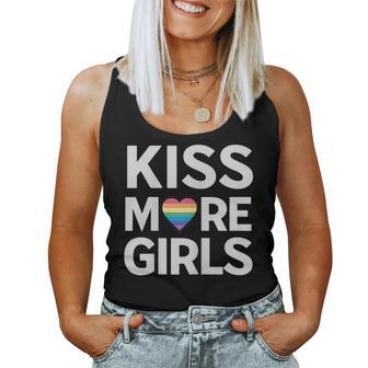 Kiss More Girls Lesbian Pride Lgbtq Pride Month Queer Women Tank Top - Monsterry CA