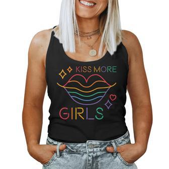 Kiss More Girls Lgbt Cute Lesbian Pride Month Women Tank Top - Monsterry DE