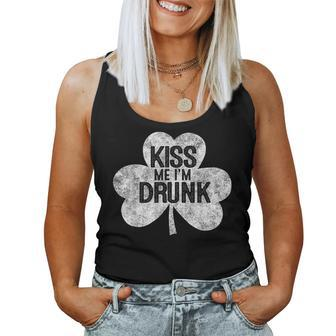 Kiss Me I'm A Drunk St Patrick's Day Women Tank Top - Monsterry