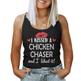 I Kissed A Chicken Chaser Married Dating Anniversary Women Tank Top - Monsterry AU