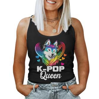 Kpop Queen Bias Wolf Korean Pop Merch K-Pop Merchandise Women Tank Top - Monsterry DE