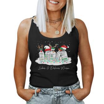 Labor And Delivery Nurse Christmas Mother Baby Nurse Holiday Women Tank Top - Monsterry DE
