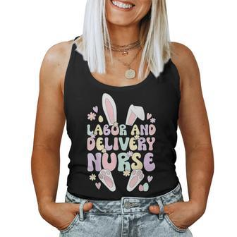 Labor And Delivery Nurse Easter Bunny L&D Nurse Easter Day Women Tank Top - Monsterry AU