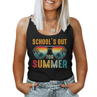 Last Day Of School Retro Schools Out For Summer Teacher Boys Women Tank Top | Mazezy