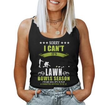 Lawn Bowls Idea For & Novelty Lawn Bowling Women Tank Top - Thegiftio UK