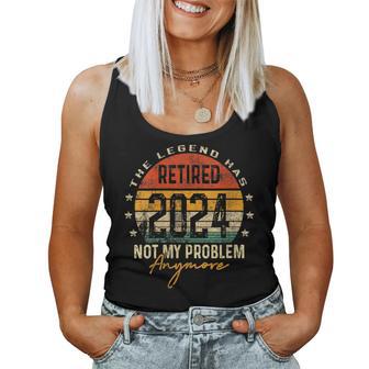 The Legend Has Retired 2024 Retro Vintage Retirement Women Tank Top - Monsterry DE