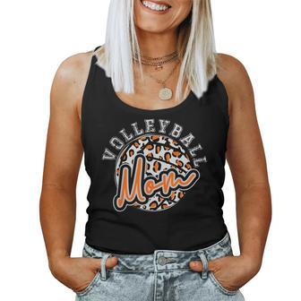 Leopard Cheetah Volleyball Orange Mom Trendy Women Tank Top - Thegiftio UK