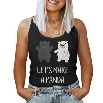 Let's Make A Panda Black Bear Polar Bear Women Tank Top - Monsterry UK