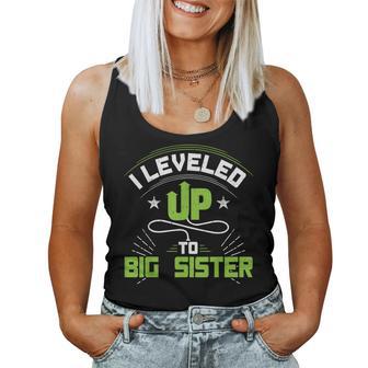 I Leveled Up To Big Sister For New Big Sister Women Tank Top - Monsterry DE