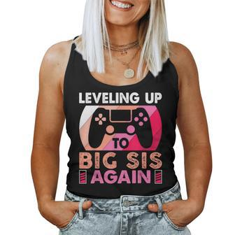 Leveling Up To Big Sis Again Promoted To Big Sister Again Women Tank Top - Monsterry CA