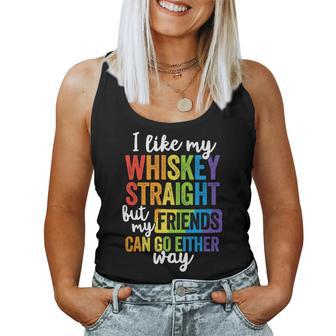 Lgbt Pride Ally Pun March Parade Whiskey Equality Dont Hate Women Tank Top - Monsterry UK