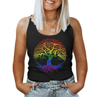 Lgbt Pride Month Tree Life Rainbow Gay Lesbian Women Tank Top - Monsterry AU