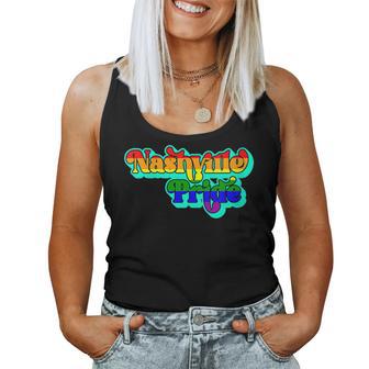 Lgbtq Nashville Pride Gay Pride Celebration June Women Tank Top - Monsterry CA