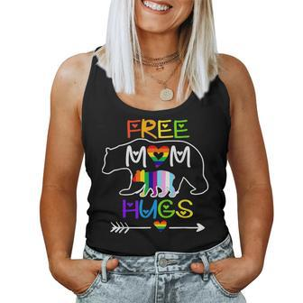Lgbtq Pride Mama Bear Free Mom Hugs Pride Rainbow Women Tank Top - Seseable