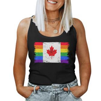 Lgbtq Rainbow Flag Of Canada Canadian Gay Pride Women Tank Top - Monsterry DE