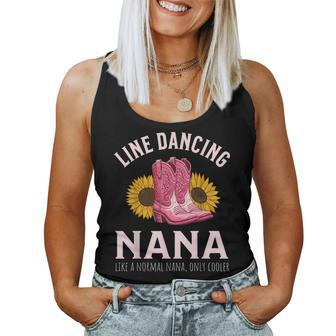 Line Dancing Grandma Nana Country Women Tank Top - Thegiftio UK