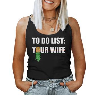 To Do List Your Wife Swinger Upside Down Pineapple Men Women Tank Top - Monsterry