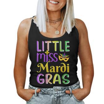 Little Miss Mardi Gras For New Orleans Costume Girls Women Tank Top - Thegiftio UK