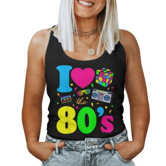 I Love The 80S Clothes For And Party Women Tank Top - Thegiftio UK