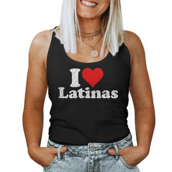 I Love Heart Latinas Girlfriend Wife Women Tank Top - Seseable