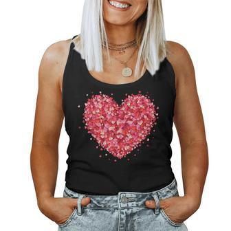 Love Heart Graphic Valentine's Day Girls Boys Hearts Women Tank Top - Monsterry