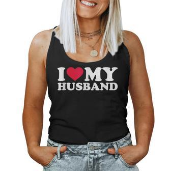 I Love My Husband Red Heart Husbands Women Women Tank Top - Thegiftio UK