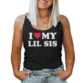 I Love My Lil Sis Big Little Sister Matching Women Tank Top - Monsterry UK